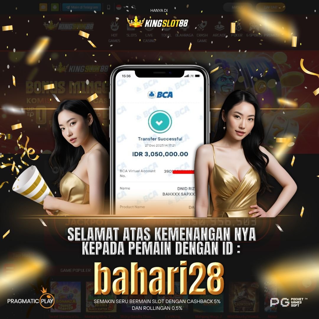 SELAMAT ATAS KEMENANGANNYA UNTUK ID :bahari28